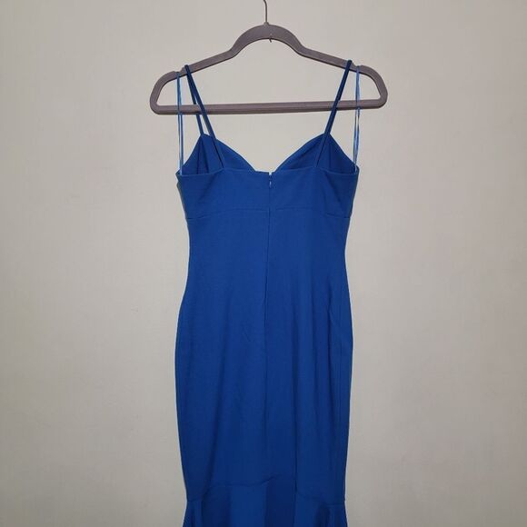 Likely Christiana Slip Gown Dress Flounce Hem Dress - Picture 3 of 7